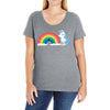 tasty rainbow Ladies Curvy T-Shirt