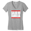 salud mi familia  fast 7 vin auto tuning diesel paul walker kult fun l Women's V-Neck T-Shirt