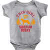 This Girl Loves Siberian Husky Baby Onesie