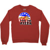 vote for pizza Crewneck Sweatshirt