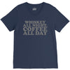 whiskey all night coffee all day V-Neck Tee