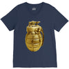 gold grenade V-Neck Tee