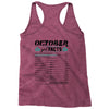 October Girl Facts Libra Racerback Tank