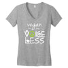 vegan for the voiceless Women's V-Neck T-Shirt