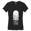 this is my lazy ghost costume Women's V-Neck T-Shirt