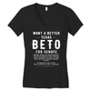 want a better texas Women's V-Neck T-Shirt