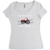 case ih red tractor boy comin' through Women's Triblend Scoop T-shirt