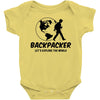 Backpacker Let's Explore The World Baby Bodysuit