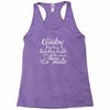 she's country from her cowboy boots Racerback Tank