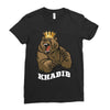 bear khabib Ladies Fitted T-Shirt