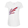 stars and stripes Maternity Scoop Neck T-shirt