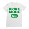 drink mode on (2) Ladies Fitted T-Shirt