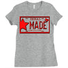 texas made lone star license plate Ladies Fitted T-Shirt