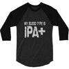 original blood type ipa positive craft beer 3/4 Sleeve Shirt