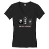 never forget casette diskette Women's V-Neck T-Shirt