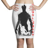 crazy rocket guardians japan poster shape cosmos space fighters Pencil Skirts