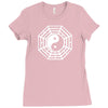 i ching ying and yang Ladies Fitted T-Shirt