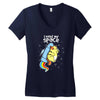 i need my space Women's V-Neck T-Shirt