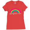 gangster ish Ladies Fitted T-Shirt