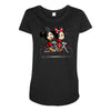 biking down main street Maternity Scoop Neck T-shirt