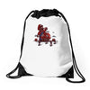 mushroom eater Drawstring Bags