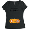Waiting for Player 3 Gamer Women's Triblend Scoop T-shirt