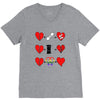 ls lesbian full heart V-Neck Tee