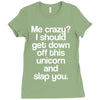 me crazy Ladies Fitted T-Shirt