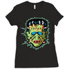 vintage frankenstein mask Ladies Fitted T-Shirt