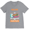 walk away i have anger issues V-Neck Tee