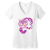 grinning like a cheshire cat 2 Women's V-Neck T-Shirt