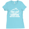 This Guy Loves Camping With His Friend Ladies Fitted T-Shirt
