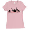 rock out with your cock out Ladies Fitted T-Shirt
