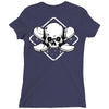 skate until the end black Ladies Fitted T-Shirt