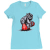 mma bulldog final Ladies Fitted T-Shirt