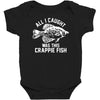all i caught was this crappie fish Baby Bodysuit