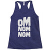 om nom nom Racerback Tank