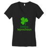 little leprechaun Women's V-Neck T-Shirt