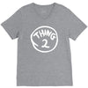 thing 1 and thing 2 red dr suess cat in a hat fancy fun V-Neck Tee