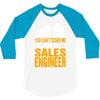 cant scare me im sales engineer halloween 3/4 Sleeve Shirt
