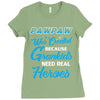 Pawpaw Was Created because Grankids Need Real Heroes Ladies Fitted T-Shirt