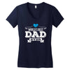 World's Best Dad Ever Women's V-Neck T-Shirt