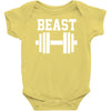 new beast dumbbell muscle Baby Onesie
