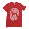boxer fingerprint Ladies Fitted T-Shirt