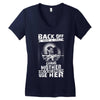 Back Of I Have A Crazy Grandmother And I am not Afraid To Use Her Women's V-Neck T-Shirt