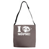 i love m&ouml;pse funny Adjustable Strap Totes