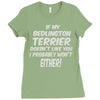 if my bedlington terrier doesn't like you i probably won't either Ladies Fitted T-Shirt