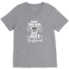sorry this girl is already taken by a super sexy july boyfriend V-Neck Tee