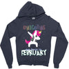 Born Unicorns-Born February Zipper Hoodie