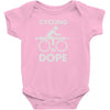 cycling is dope Baby Onesie
